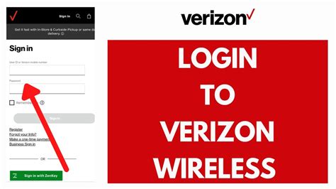 verizon wireless sign in